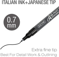HKM-230611 Water-Resistant Acrylic Paint Markers, 64 Colours, Extra Fine Tip, Opaque Ink, Ideal for Various Surfaces