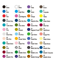 HKM-230611 Water-Resistant Acrylic Paint Markers, 64 Colours, Extra Fine Tip, Opaque Ink, Ideal for Various Surfaces