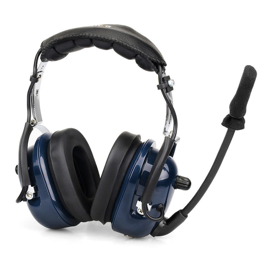 HKM-230675 Aviation Microphone Noise Reduction Headset with Dual Earpieces and Waterproof Connector