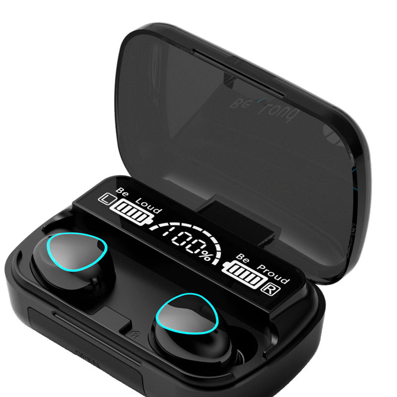 HKM-230803 M10 TWS Bluetooth 5.1 Sports Touch Control In-Ear Binaural Headphones with Battery Display