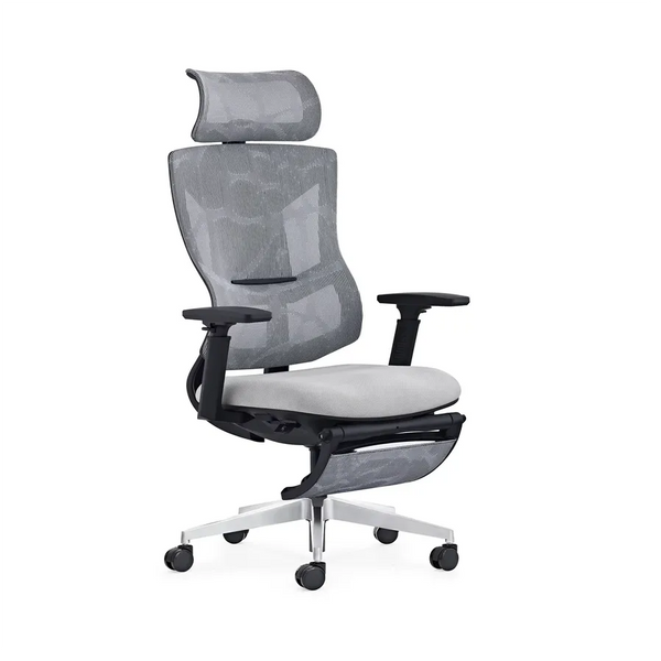 HKM-230931 Ergonomic Office Chair with Footrest and Swivel Function for Comfort and Support