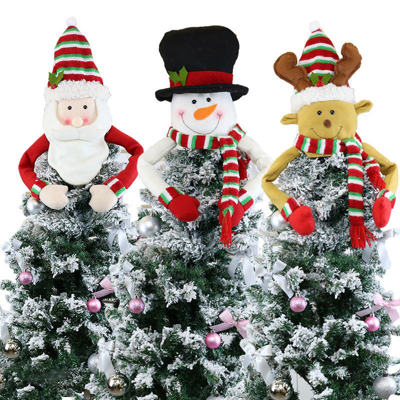 HKM-230931 Felt Christmas Tree Hat Pendant - Flannel and Wool, Available in Small and Large Sizes
