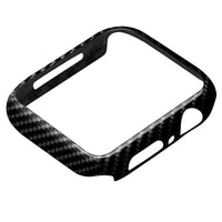 HKM-230995 Carbon Fiber Protective Shell Frame for Apple Watch Series 4 - Shiny Black, Matte Black, Red Options, 44mm
