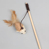 HKM-2311101 Bouncy Suction Cup Spring Ball Cat Toy with Pompom Attachment