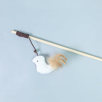 HKM-2311101 Bouncy Suction Cup Spring Ball Cat Toy with Pompom Attachment
