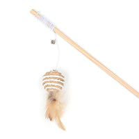 HKM-2311101 Bouncy Suction Cup Spring Ball Cat Toy with Pompom Attachment