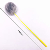 HKM-2311101 Bouncy Suction Cup Spring Ball Cat Toy with Pompom Attachment