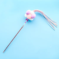 HKM-2311101 Bouncy Suction Cup Spring Ball Cat Toy with Pompom Attachment