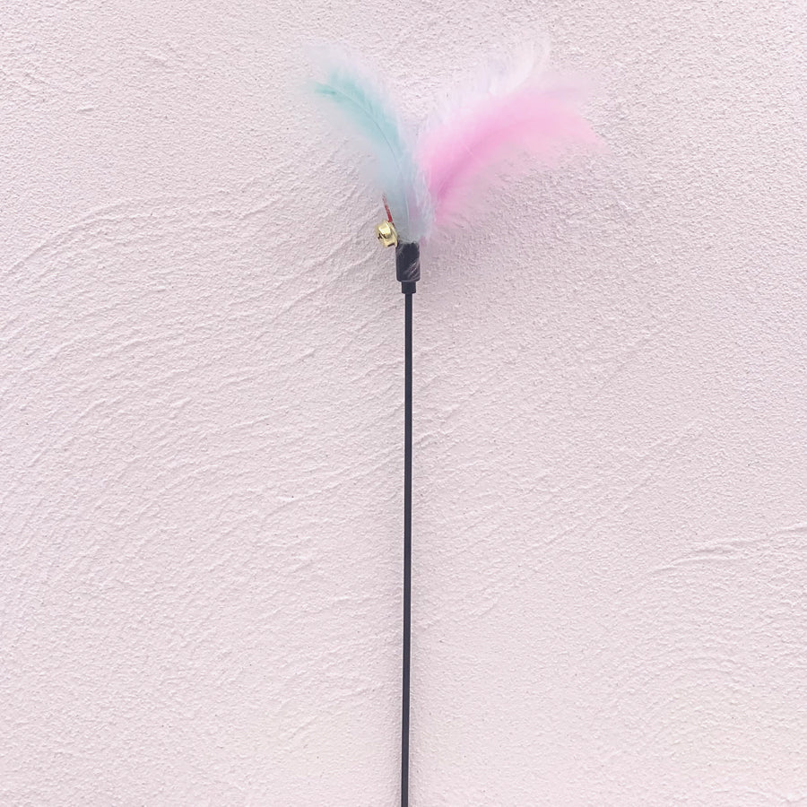 HKM-2311101 Bouncy Suction Cup Spring Ball Cat Toy with Pompom Attachment