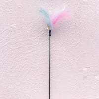 HKM-2311101 Bouncy Suction Cup Spring Ball Cat Toy with Pompom Attachment