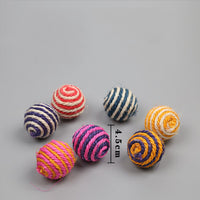 HKM-2311101 Bouncy Suction Cup Spring Ball Cat Toy with Pompom Attachment