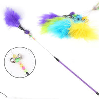 HKM-2311101 Bouncy Suction Cup Spring Ball Cat Toy with Pompom Attachment
