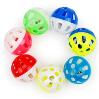HKM-2311101 Bouncy Suction Cup Spring Ball Cat Toy with Pompom Attachment