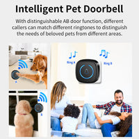 HKM-2313533 Waterproof Wireless Dog Doorbell with 60 Ringtones and Adjustable Volume