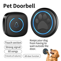 HKM-2313533 Waterproof Wireless Dog Doorbell with 60 Ringtones and Adjustable Volume