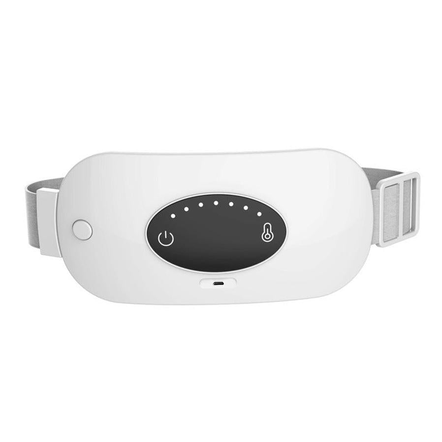 HKM-231379 Electric Heating and Vibration Massage Belt for Waist Support, Adjustable Temperature 40-65°C, ABS Material, Pink or White Options