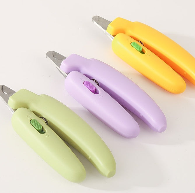 HKM-2314045 Banana-Shaped Nail Clippers for Pets ¨C Ergonomic Design for Easy and Safe Grooming