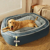 HKM-2314301 Cozy Polyester Cotton Dog Bed in Multiple Sizes for Winter Comfort