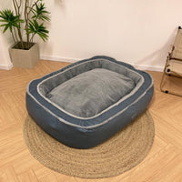 HKM-2314301 Cozy Polyester Cotton Dog Bed in Multiple Sizes for Winter Comfort