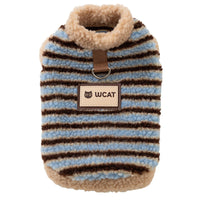 HKM-2314813 Cozy Sherpa Pet Vest with Bear Patch and Integrated Leash Ring for Small to Medium Dogs and Cats