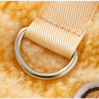 HKM-2314813 Cozy Sherpa Pet Vest with Bear Patch and Integrated Leash Ring for Small to Medium Dogs and Cats
