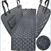 HKM-2315069 Water and Dirt Resistant Pet Mat for Car Rear Seat, Anti-Bite Design with Pocket, 137 x 147 cm, Orange or Black