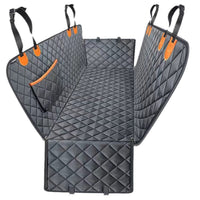 HKM-2315069 Water and Dirt Resistant Pet Mat for Car Rear Seat, Anti-Bite Design with Pocket, 137 x 147 cm, Orange or Black