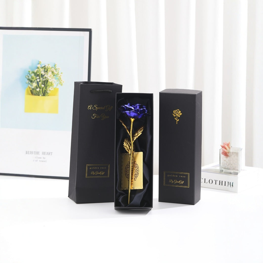 HKM-231571 Gold Foil Rose - Creative Gift for Holidays and Special Occasions in Various Colors