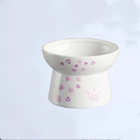 HKM-2316221 Ceramic Dog and Cat Bowls with Unique Defects - Mini and Large Sizes Available