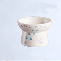 HKM-2316221 Ceramic Dog and Cat Bowls with Unique Defects - Mini and Large Sizes Available