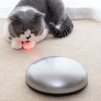 HKM-2316861 Medium Silver Toy Cat Robot Sweeping Vacuum - 180*62.5mm, ABS Material, Battery Operated (4x5)