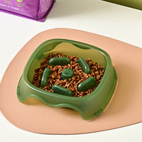 HKM-2317501 Slow Feed Water Bowl for Dogs - Anti-Suffocation Design, Puppy Feeding Plastic Bowl, 200g