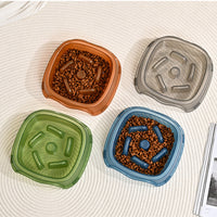 HKM-2317501 Slow Feed Water Bowl for Dogs - Anti-Suffocation Design, Puppy Feeding Plastic Bowl, 200g