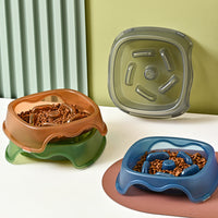 HKM-2317501 Slow Feed Water Bowl for Dogs - Anti-Suffocation Design, Puppy Feeding Plastic Bowl, 200g