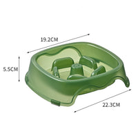 HKM-2317501 Slow Feed Water Bowl for Dogs - Anti-Suffocation Design, Puppy Feeding Plastic Bowl, 200g
