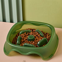 HKM-2317501 Slow Feed Water Bowl for Dogs - Anti-Suffocation Design, Puppy Feeding Plastic Bowl, 200g