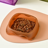 HKM-2317501 Slow Feed Water Bowl for Dogs - Anti-Suffocation Design, Puppy Feeding Plastic Bowl, 200g