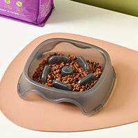 HKM-2317501 Slow Feed Water Bowl for Dogs - Anti-Suffocation Design, Puppy Feeding Plastic Bowl, 200g