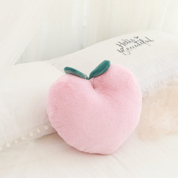 HKM-231763 Fruit Plush Toy Peach Cushion with Blanket - Soft PP Cotton Filling, 40x35cm Pillow Size