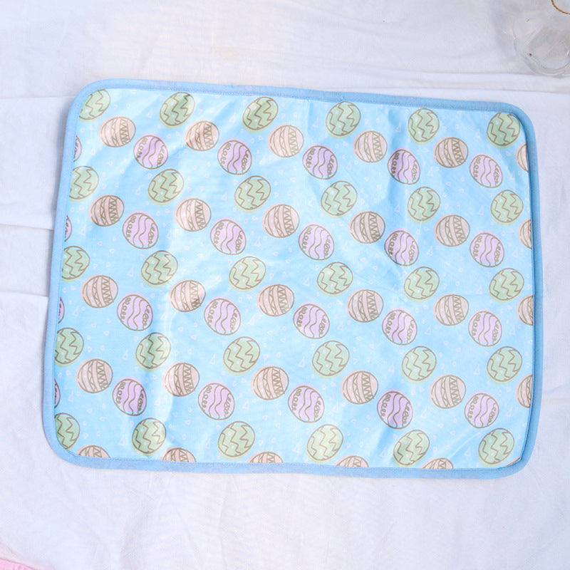 HKM-2317885 Cooling Pet Mat with Pressure-Activated Technology ¨C Lightweight and Portable Options in Yellow, Blue, Pink, Multiple Sizes Available