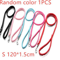 HKM-2318013 Double Row Colorful Flower Dog Collar - Durable PU Material - Adjustable Sizes S & M