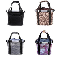 HKM-2318269 Folding Aluminum Alloy Bicycle Basket for Pets and Shopping, Waterproof Fabric, Adjustable for Handlebars