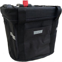 HKM-2318269 Folding Aluminum Alloy Bicycle Basket for Pets and Shopping, Waterproof Fabric, Adjustable for Handlebars