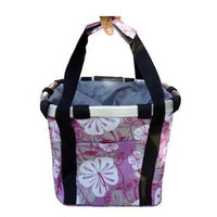 HKM-2318269 Folding Aluminum Alloy Bicycle Basket for Pets and Shopping, Waterproof Fabric, Adjustable for Handlebars