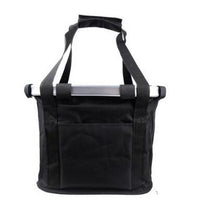 HKM-2318269 Folding Aluminum Alloy Bicycle Basket for Pets and Shopping, Waterproof Fabric, Adjustable for Handlebars