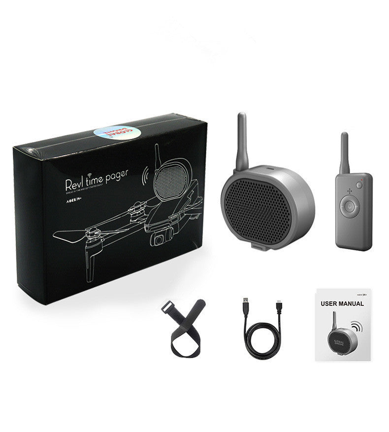 HKM-231827 Compact Remote-Controlled Megaphone with Built-In Lithium Battery for UAV Accessories
