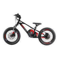 HKM-231891 Electric 36V 5AH 16-Inch No-Pedal Bike for Kids Ages 5-8 with 3-Speed and Hydraulic Disc Brakes