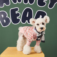 HKM-231891 Pet Small Fragrance Cardigan in Pink Wool - Cozy Sweater for All Genders