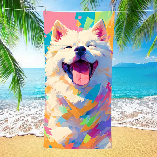 HKM-231891 Versatile Microfiber Beach Towel and Bag Storage - Multiple Colors Available