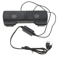 HKM-231955 Compact Clip-On USB Desktop Speakers for Enhanced Sound Experience